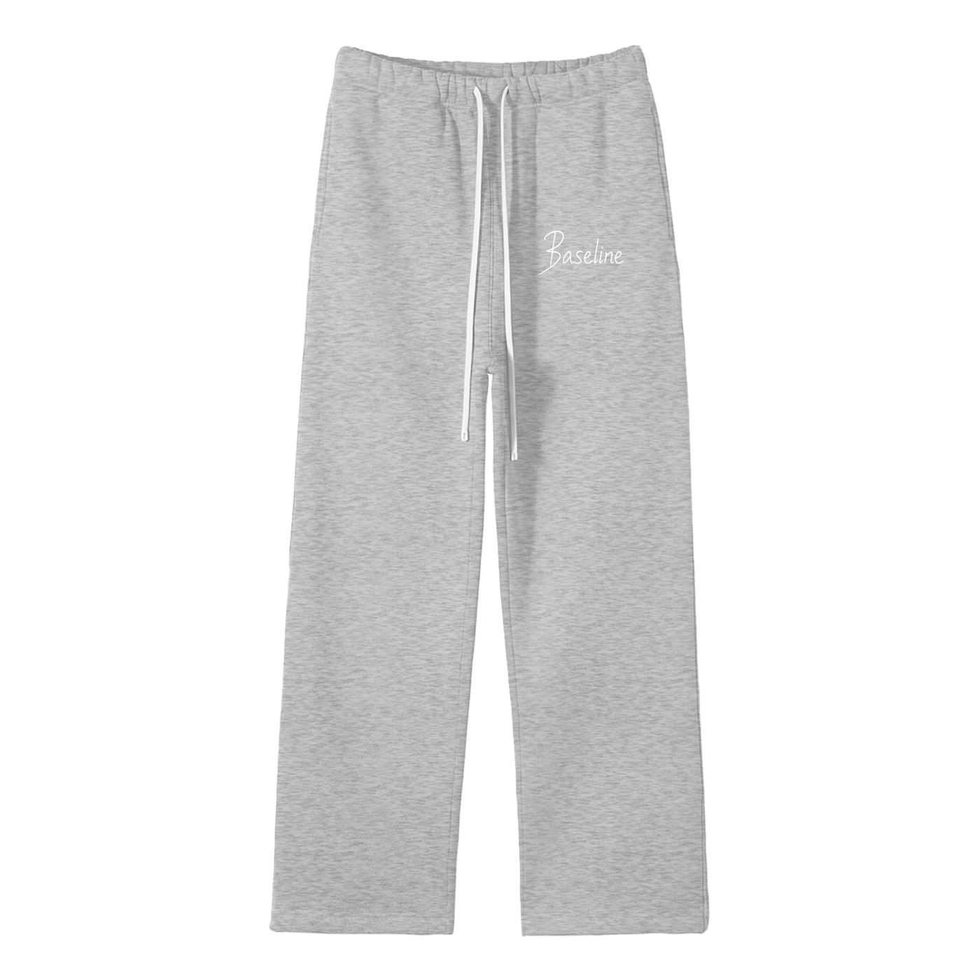 Unisex Solid Color Fleece Straight Leg Pants