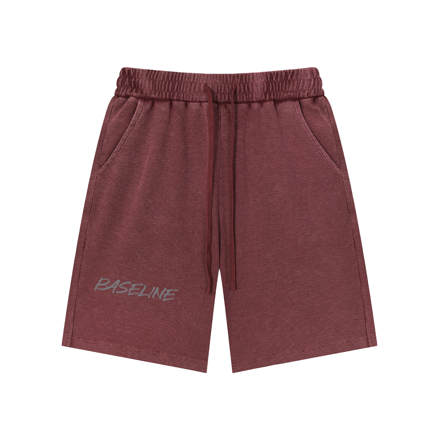Mineral Wash Waffle Knit Shorts