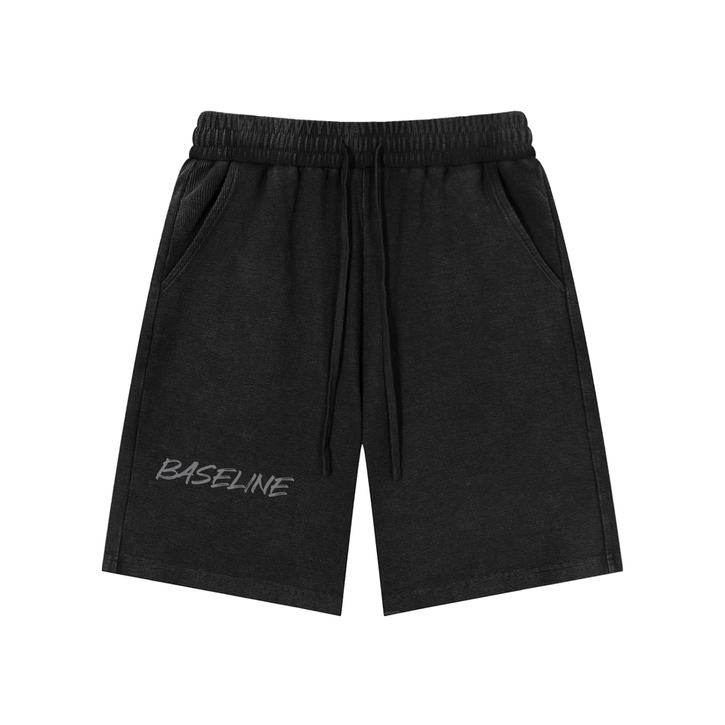 Mineral Wash Waffle Knit Shorts